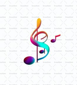 Abstrakte Musiknoten